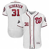 Nationals 31 Max Scherzer White 2019 World Series Bound FlexBase Jersey,baseball caps,new era cap wholesale,wholesale hats